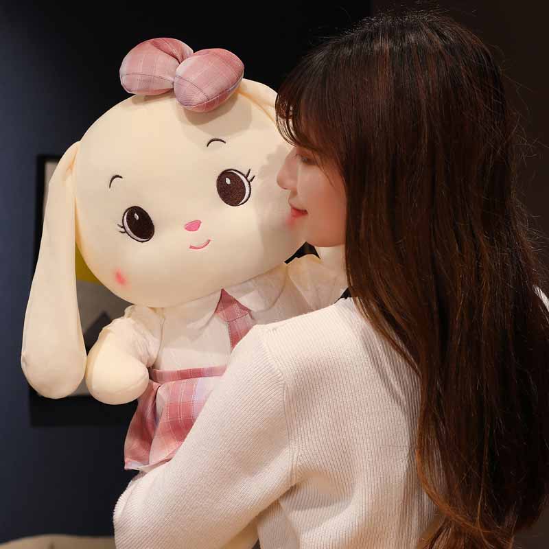 Kawaii Bunny Wearing Uniform Stuffed Animal