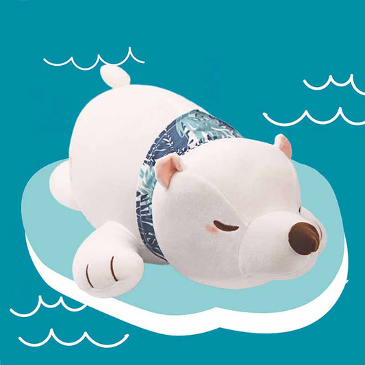 Polar Bear Plush Pillow Stuffed Animal  White 22 inch Arelux-home