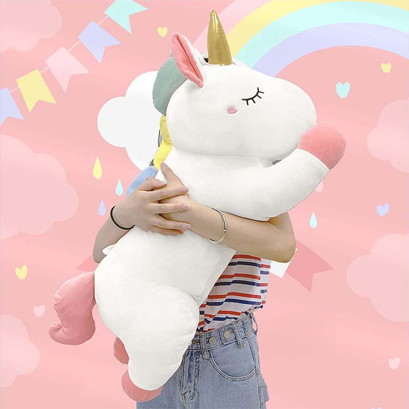 Cute White Giant Stuffed Unicorn Plush