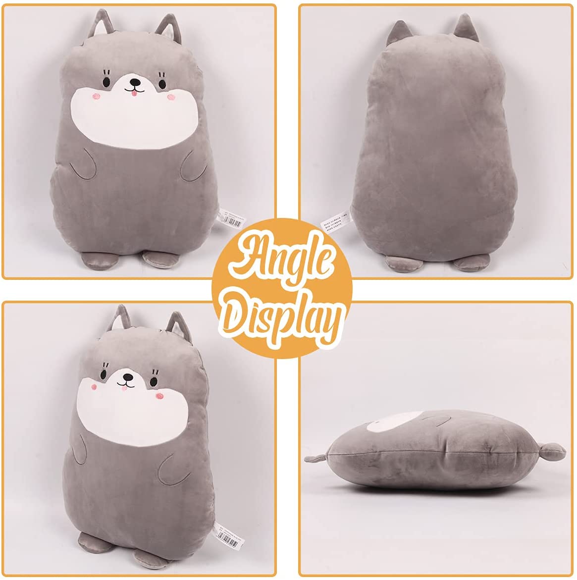 Kawaii Husky Plush Cushion 16 inch