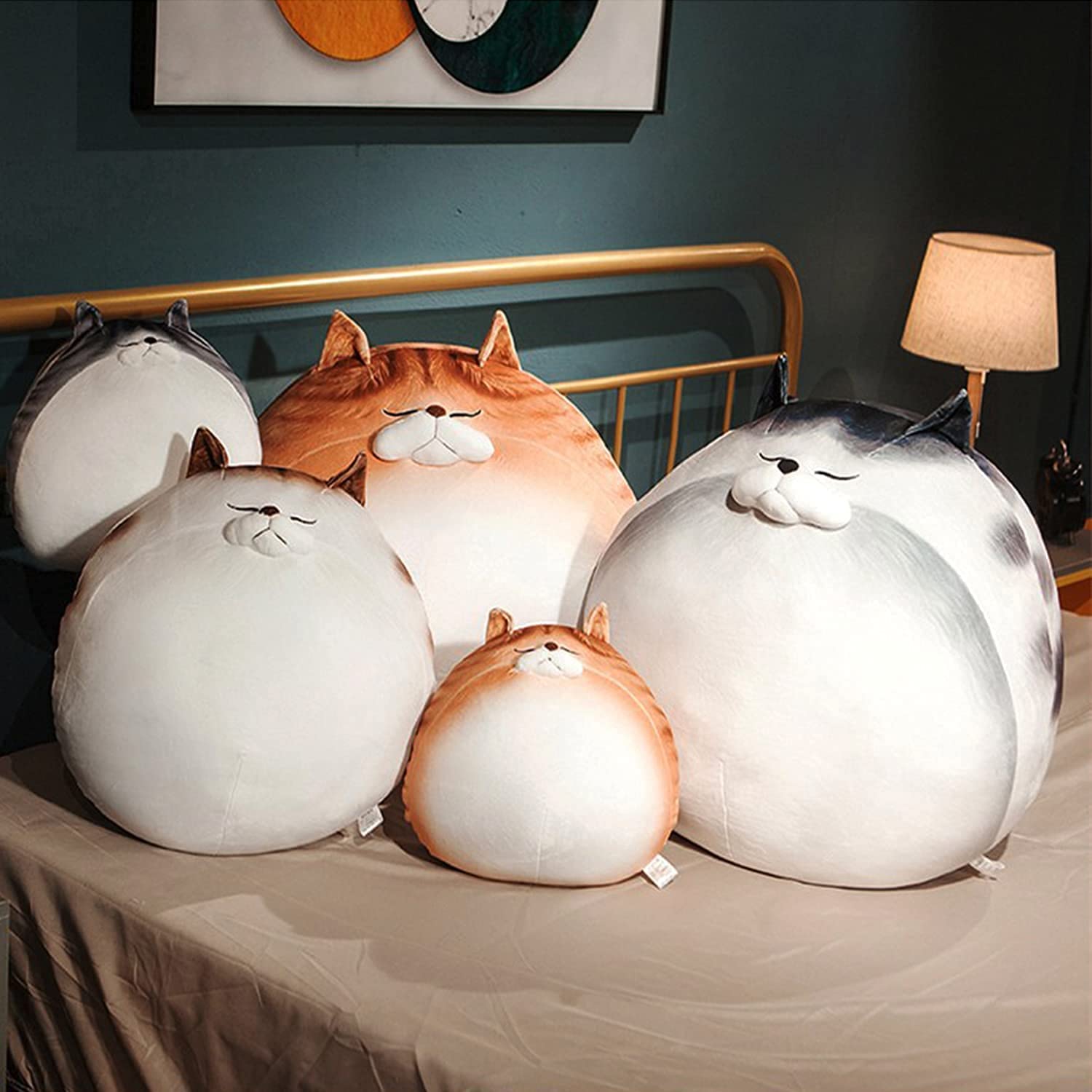 Cute Chubby Cat Plush Black