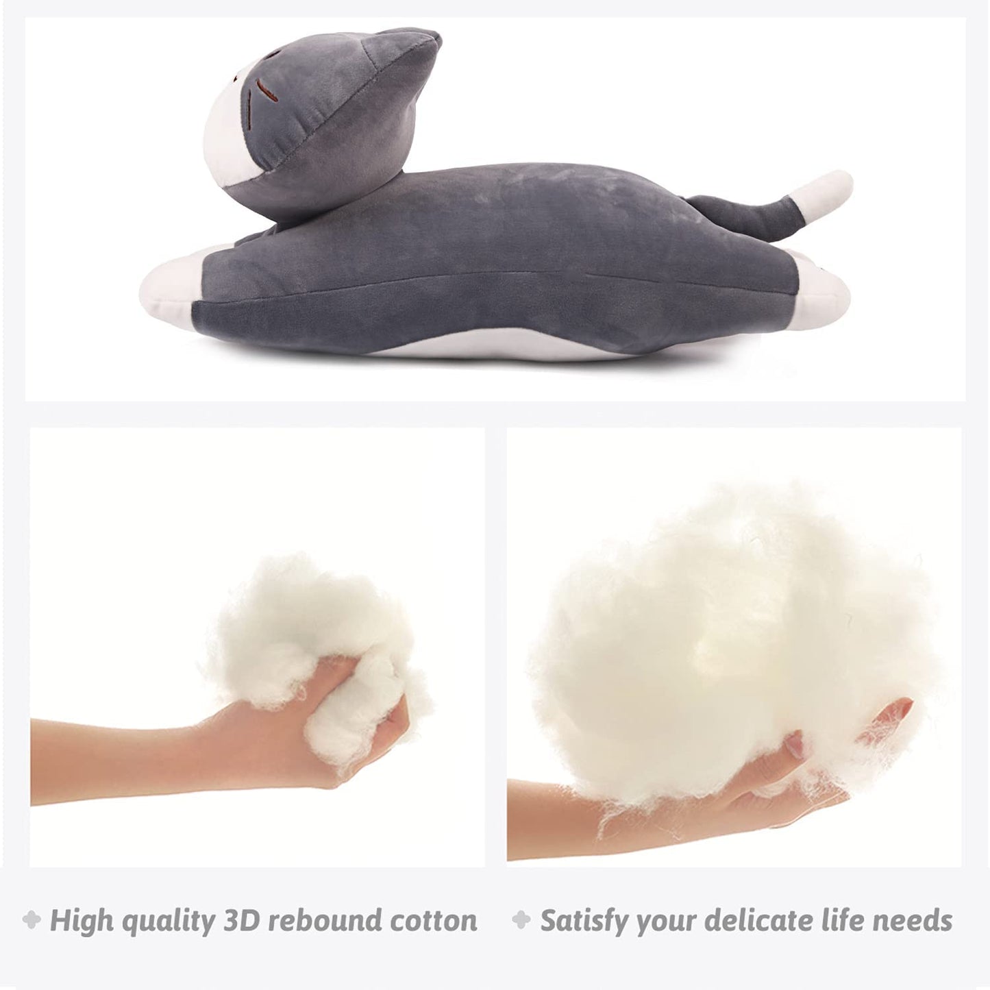 22 inch Soft Cat Big Sleeping Hugging Pillows 