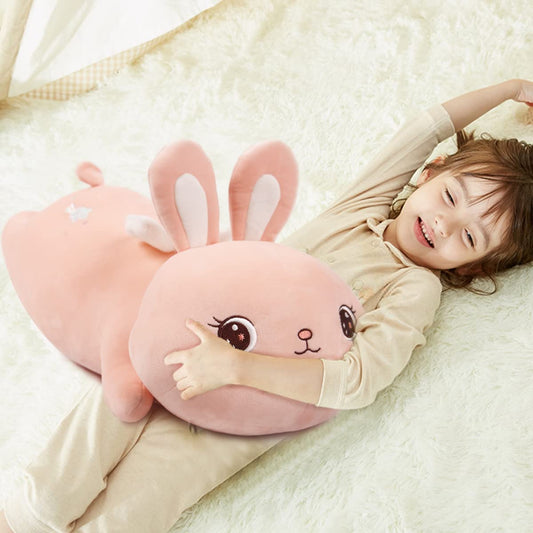 20 inch Pink Bunny Plush Stuffed Animal Pillow