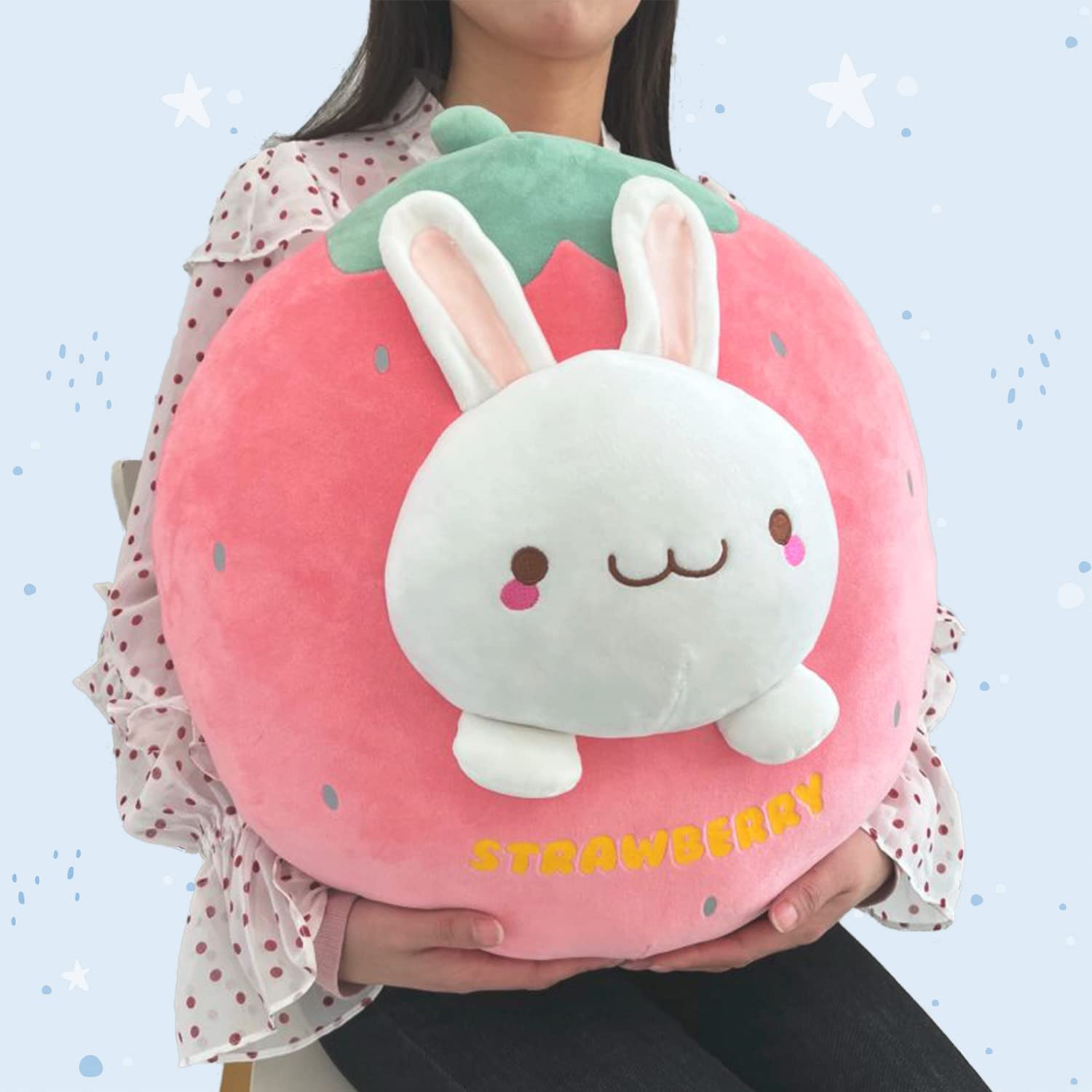 Arelux-home-Strawberry Bunny Plush