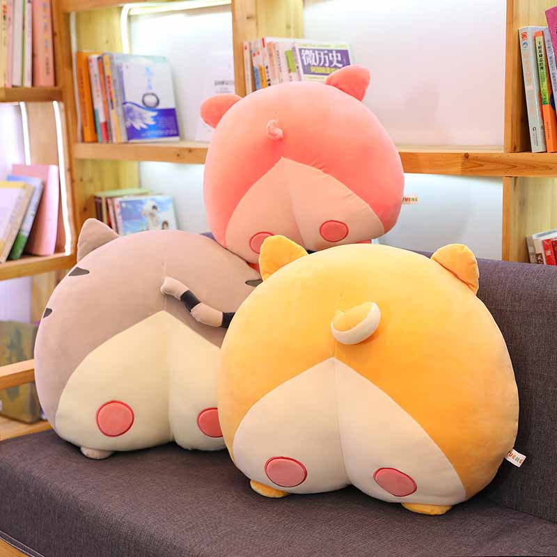 Kawaii Animal Plush Cushion Funny Pillow