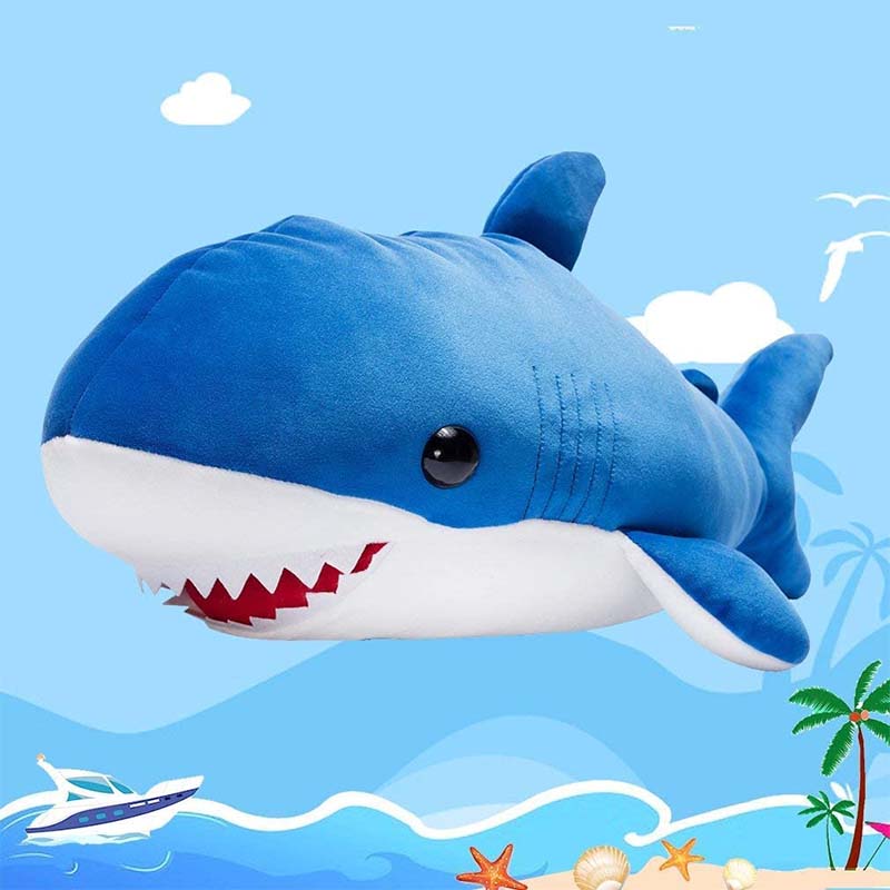 ARELUX 20 inch Large Blue Shark Stuffed Animal