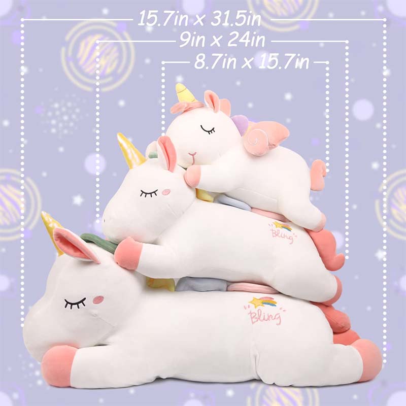 Cute White Giant Stuffed Unicorn Plush