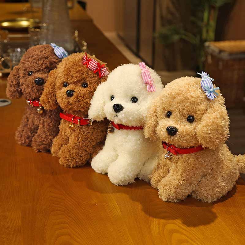 Simulated Teddy Dog Plush