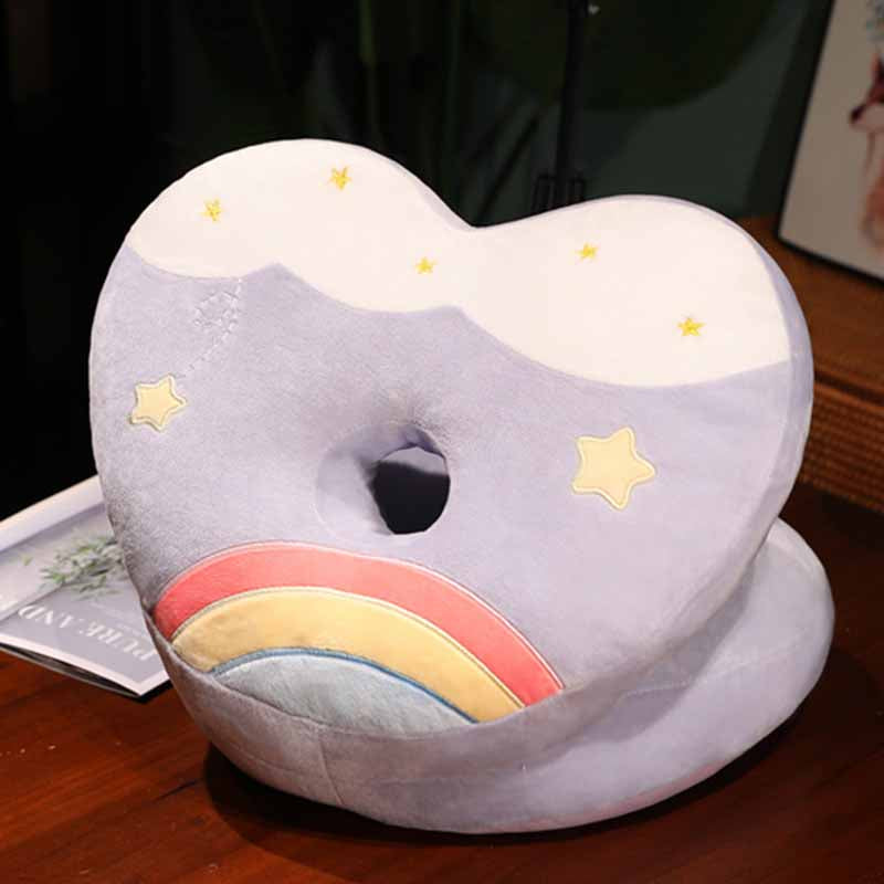 Kawaii Rainbow Nap Pillow 14 inch