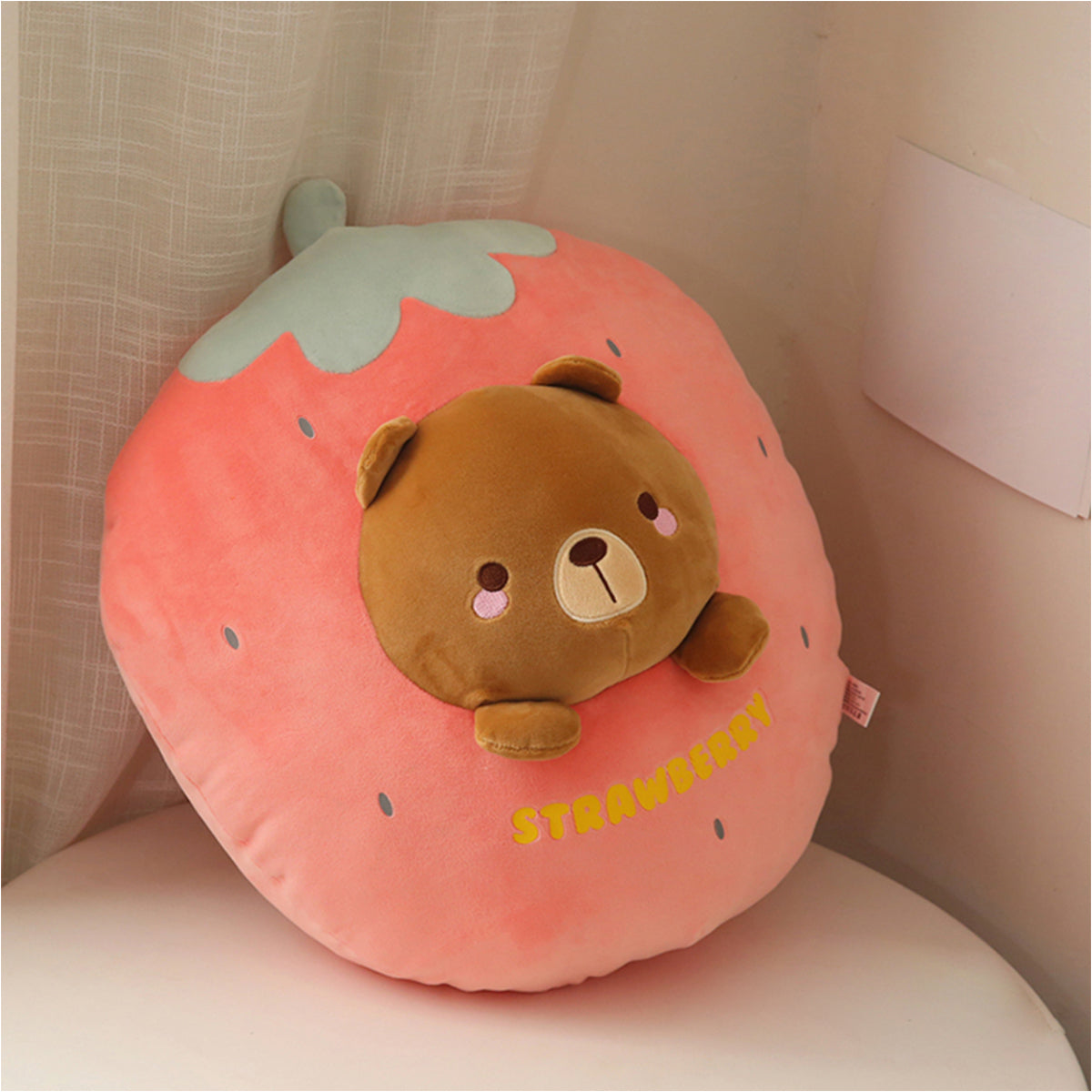 Arelux-home-Strawberry Bear Plush