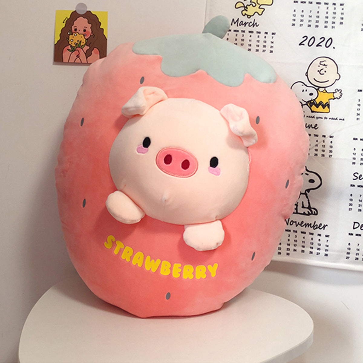 Arelux-home-Strawberry Piggy Plush